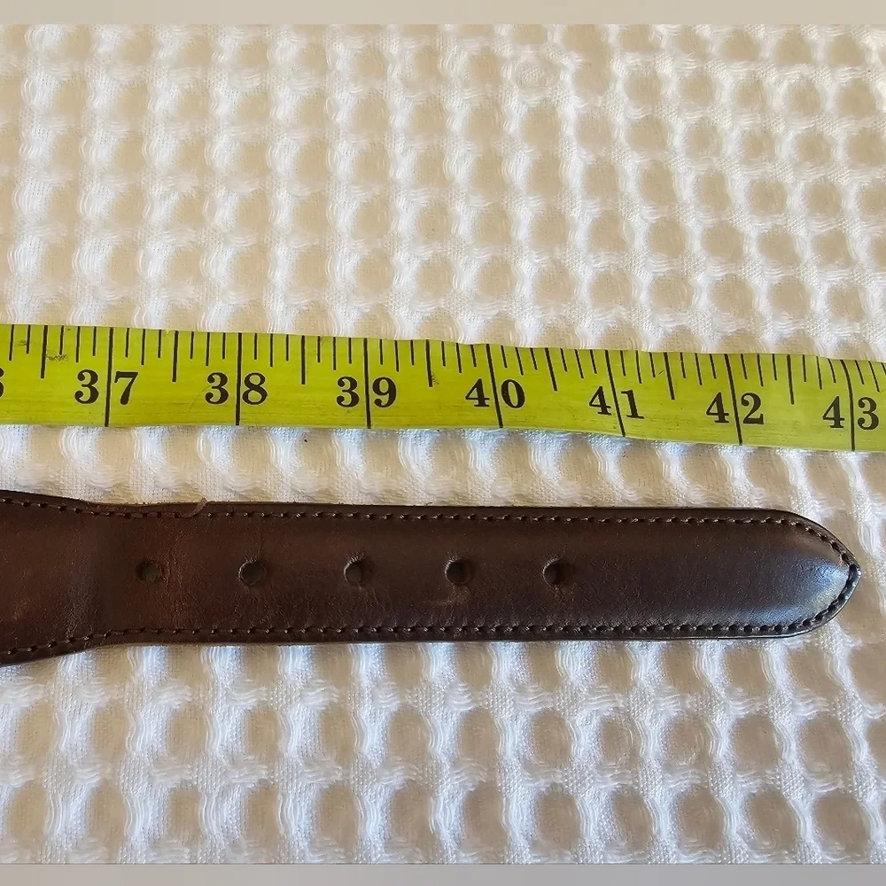 Coach Vintage Mahogany Braided Leather Dress Belt Size 38